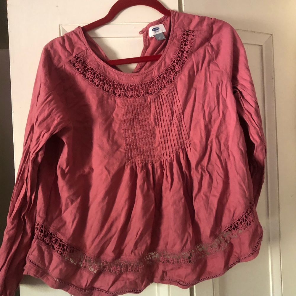 Old Navy Dusty Rose boho top
